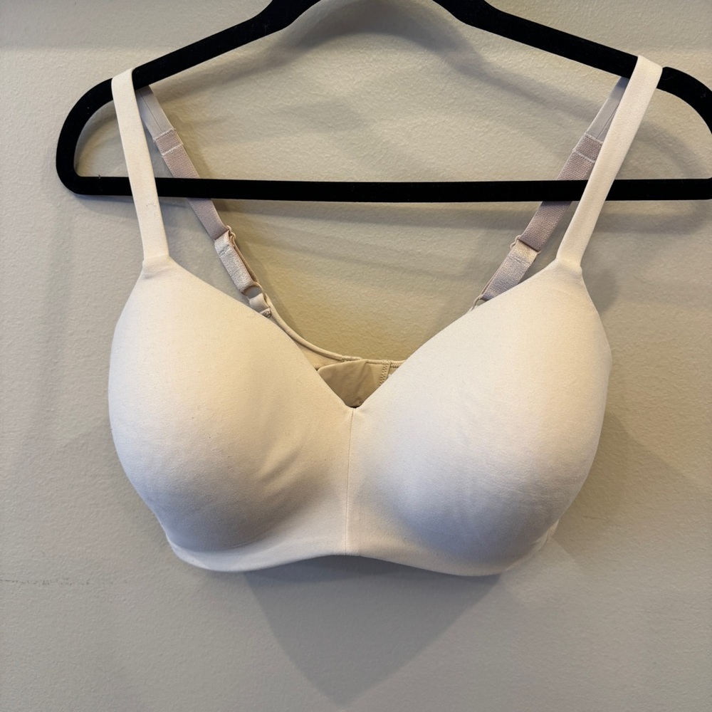 Wacoal Women's Beige Foam Lined Cups How Perfect Wire-Free T-Shirt Bra‎ 36DD